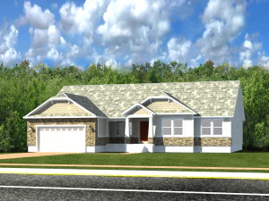 casa adosada de nosotros Modelo 3D