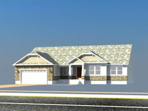 u s row house 3D Model