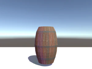 the wooden barrel 3D Model