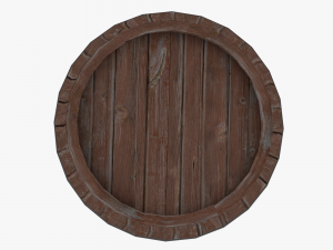 the wooden barrel Modello 3D