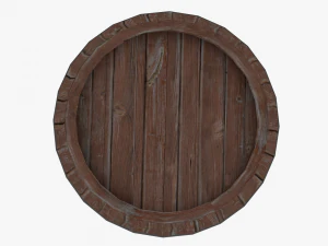 the wooden barrel 3D Model