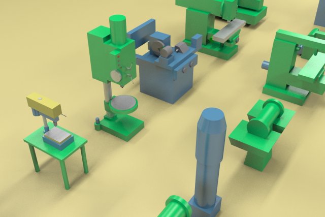 metalworking machines Modelo 3D .c4d .max .obj .3ds .fbx .stl .blend 