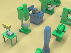 metalworking machines 3D Model