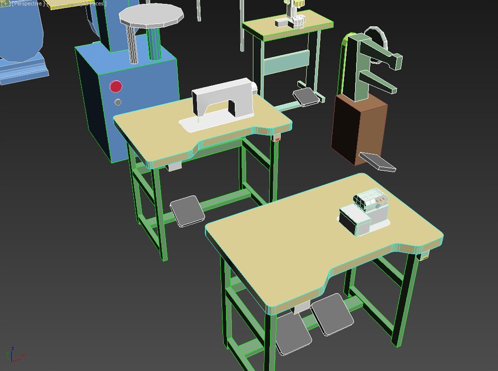 Sewing Machines 3d Model In Machines 3dexport