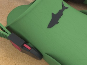 3d dive flippers 3D-Modell