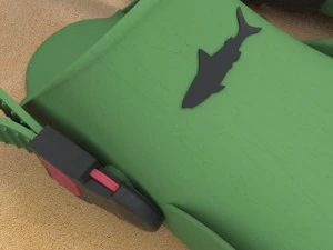 3d dive flippers 3D Model