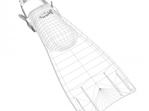 3d dive flippers 3D-Modell