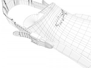 3d dive flippers 3D-Modell