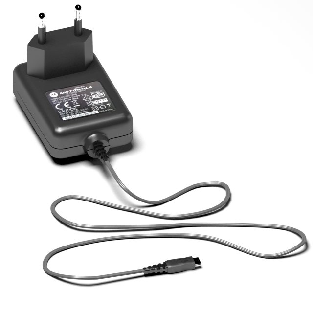 motorola mobile charger Modelo 3D .c4d .max .obj .3ds .fbx .stl .blend 