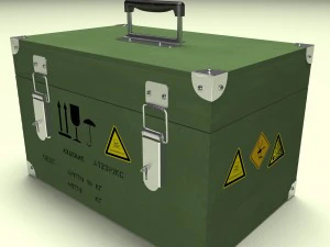 caja militar soviética Modelo 3D