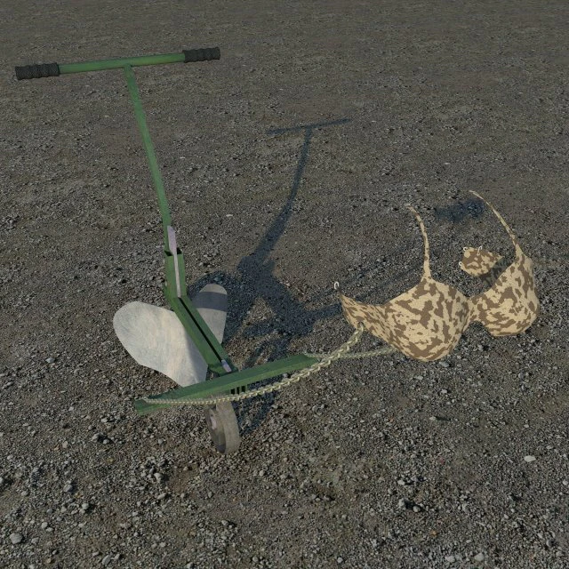 hand plow 3D Model .c4d .max .obj .3ds .fbx .stl .blend 