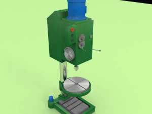 m&aacute;quina de perfura&ccedil;&atilde;o industrial Modelo 3D