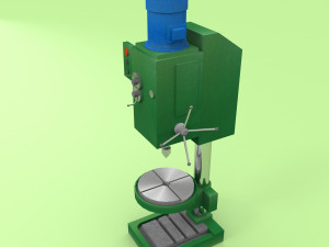 industrial drilling machine Modèle 3D
