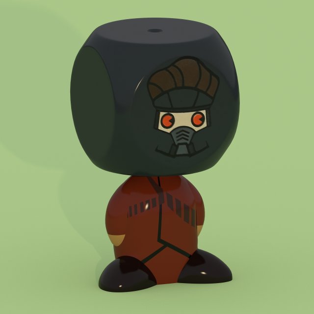 star lord marvel comics Model 3D .c4d .max .obj .3ds .fbx .stl .blend 