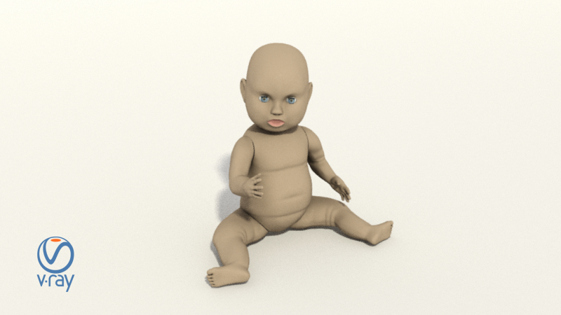 Doll baby 3D-Modell .c4d .max .obj .3ds .fbx .stl .blend 