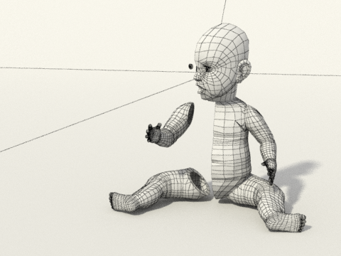 Doll baby 3D-Modell