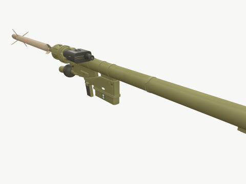 Man-portable anti-aircraft missile system verba 3D Model