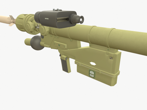 Man-portable anti-aircraft missile system verba 3D Модель