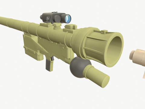 Man-portable anti-aircraft missile system verba 3D Модель