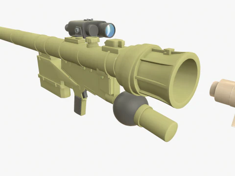 Sistema port&aacute;til de misiles antia&eacute;reos verba Modelo 3D