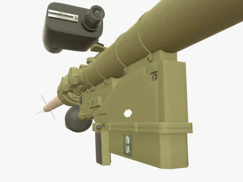 Sistema port&aacute;til de misiles antia&eacute;reos verba Modelo 3D