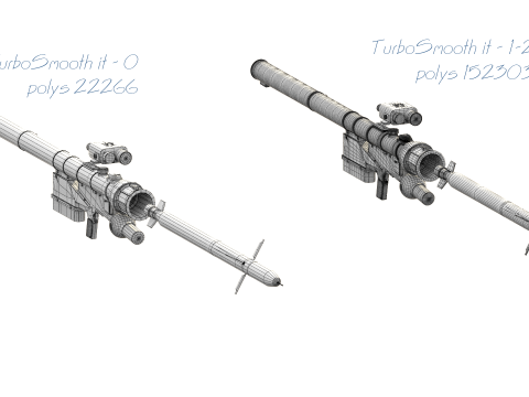 Man-portable anti-aircraft missile system verba 3D Модель