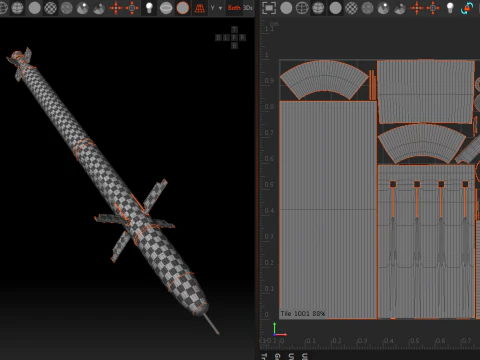 Sistema port&aacute;til de misiles antia&eacute;reos verba Modelo 3D