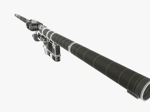 Sistema port&aacute;til de misiles antia&eacute;reos verba Modelo 3D