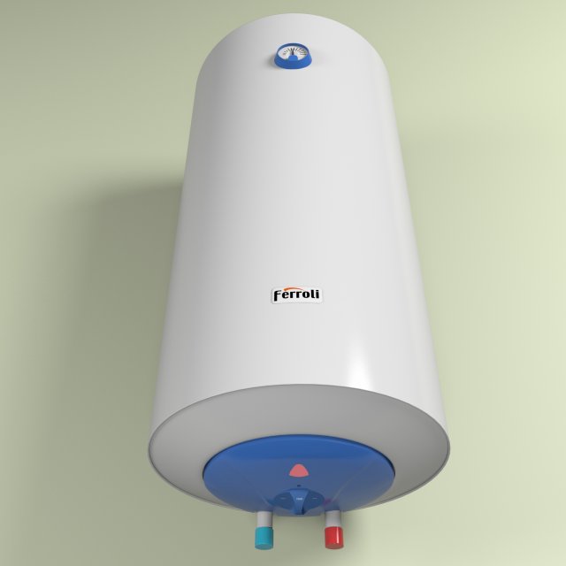 boiler 100l 3D Model .c4d .max .obj .3ds .fbx .stl .blend 