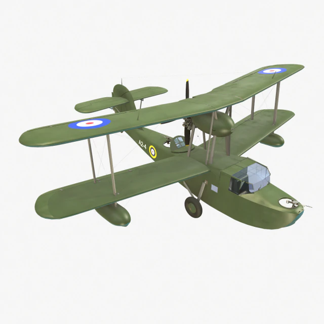 Supermarine walrus mk-1 3D Model .c4d .max .obj .3ds .fbx .stl .blend 