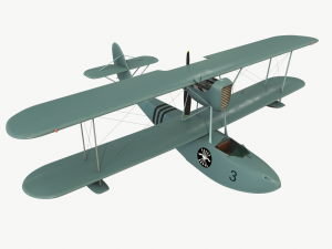 Seaplane macchi m41 bis 3D 模型