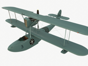 Seaplane macchi m41 bis Modelo 3D