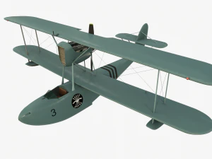 Seaplane macchi m41 bis 3D Model