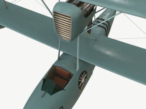 Seaplane macchi m41 bis Modelo 3D