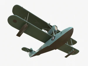 Seaplane macchi m41 bis 3D Model