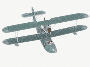 Seaplane macchi m41 bis Modelo 3D
