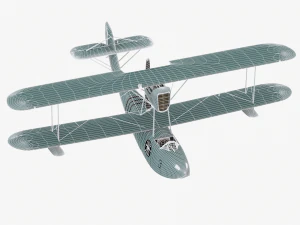 Seaplane macchi m41 bis 3D Model