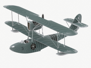 Seaplane macchi m41 bis Modelo 3D