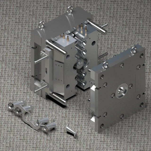 injection mould model 3D Model .c4d .max .obj .3ds .fbx .stl .blend 