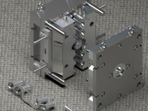 injection mould model 3D Model