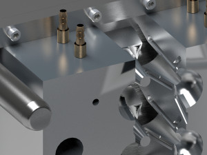 injection mould model Modèle 3D