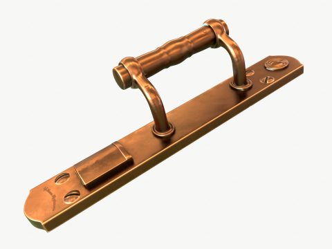 Door handle xix century 3D Model