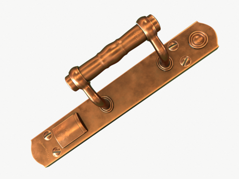 Door handle xix century Model 3D