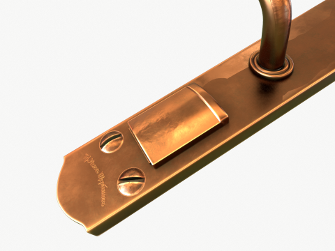 Door handle xix century Model 3D