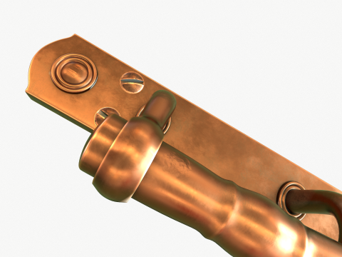 Door handle xix century Model 3D