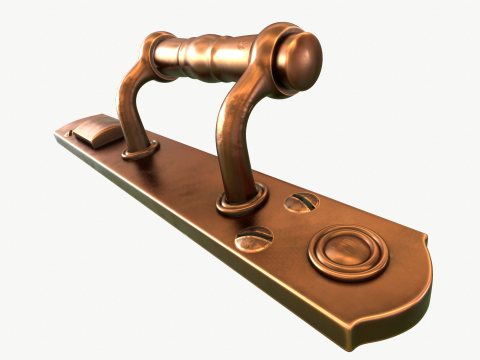 Door handle xix century Model 3D