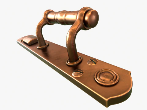 Door handle xix century 3D Model