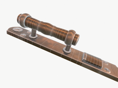 Door handle xix century Model 3D