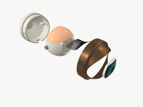 Doll eye mechanism Modelo 3D