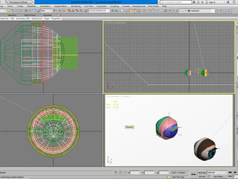 Doll eye mechanism 3D Model
